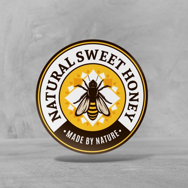 Custom Die-Cut Honey Stickers- Natural sweet honey | Avery WePrint™