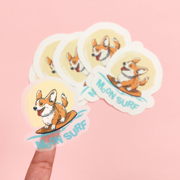Custom Printed Matte Clear Film Sticker | Avery WePrint