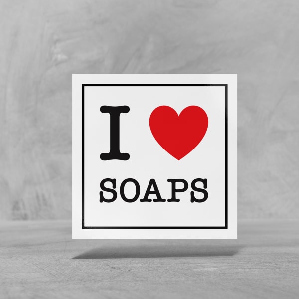 Custom Soap Stickers- I love soap | Avery WePrint™