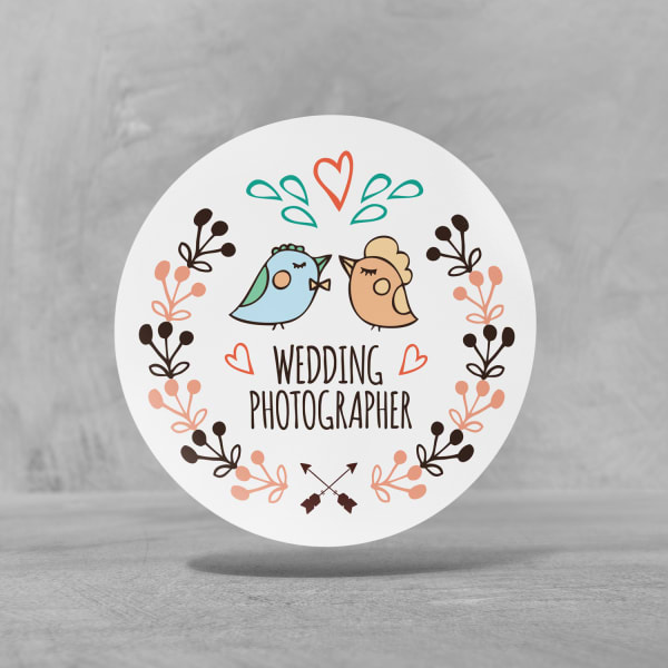 Custom Wedding Stickers- Wedding photographer | Avery WePrint™