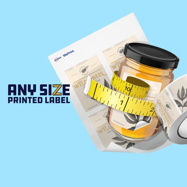 Custom Any Size Labels - No Extra Cost | Avery