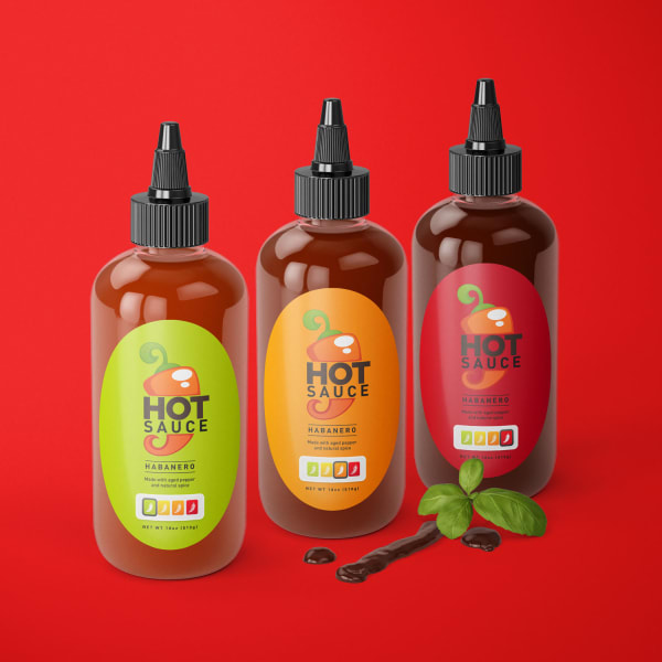 Custom Hot Sauce Labels & Stickers - Oil-Resistant | Avery