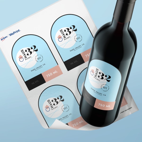 Custom Arched Wine Labels | Avery WePrint™