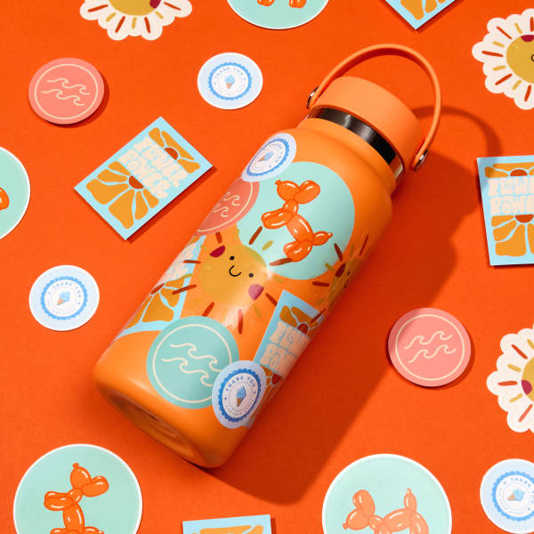 Custom Water Bottle Nature Stickers | Avery WePrint™