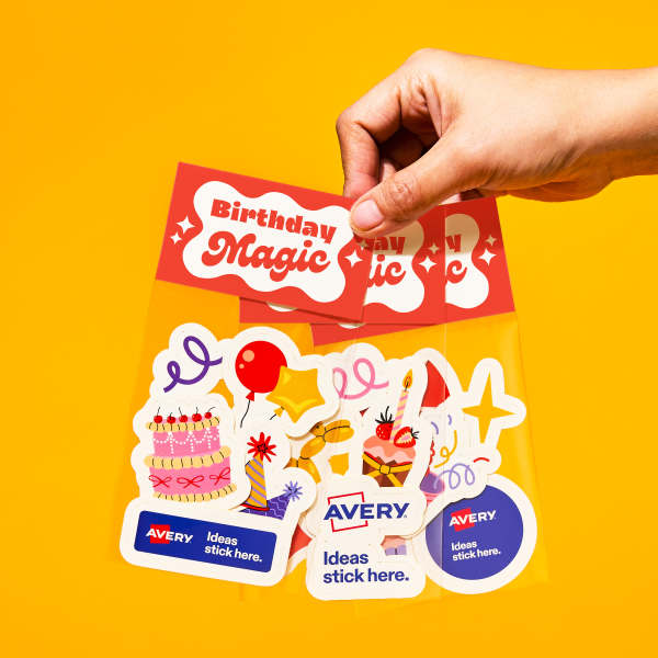 Custom Printed Birthday Magic Stickers  | Avery WePrint™