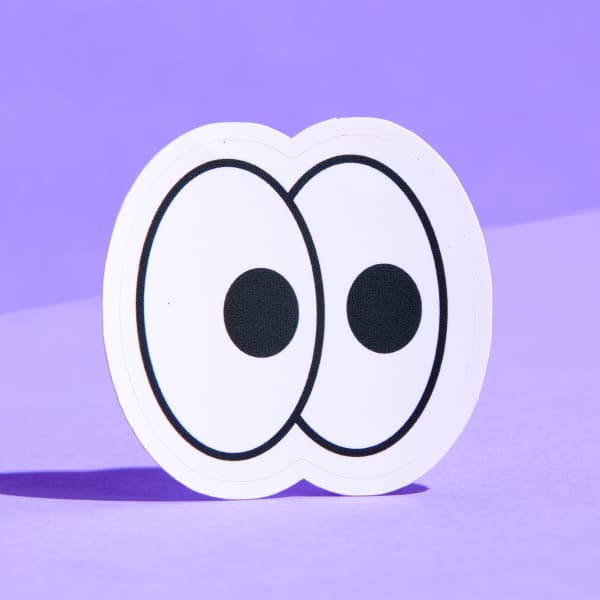 Custom White Eyes Stickers | Avery WePrint™