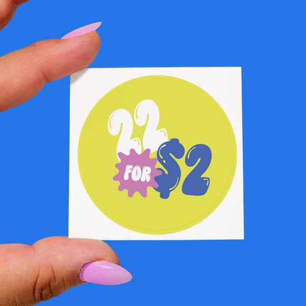 22 for $2 - Custom Die-Cut Stickers | Avery WePrint™
