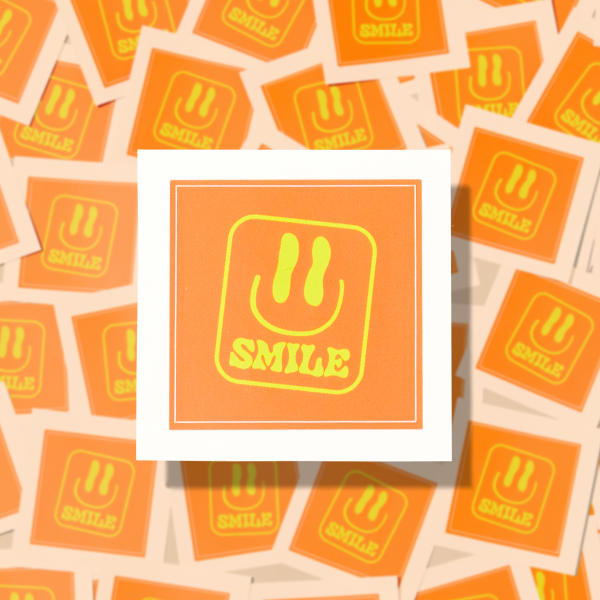 Smile Custom Square Stickers | Avery WePrint™