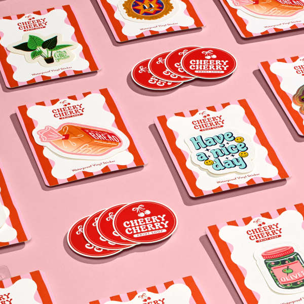 Custom Die-Cut Cherry Cherry Stickers | Avery WePrint™