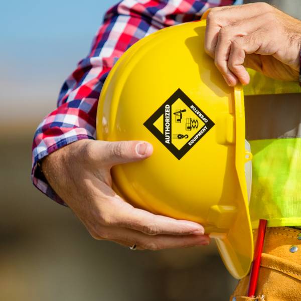 Custom Hard Hat Stickers Construction Stickers