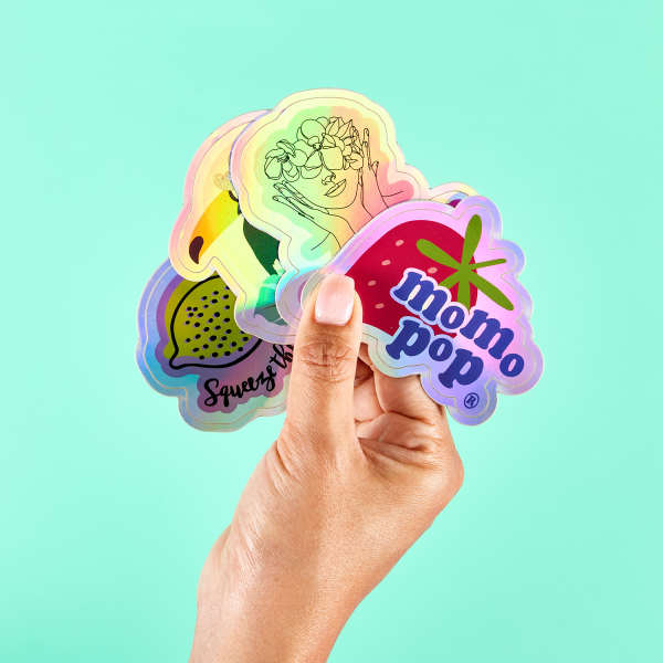 Custom Printed Holographic Film Sticker | Avery WePrint