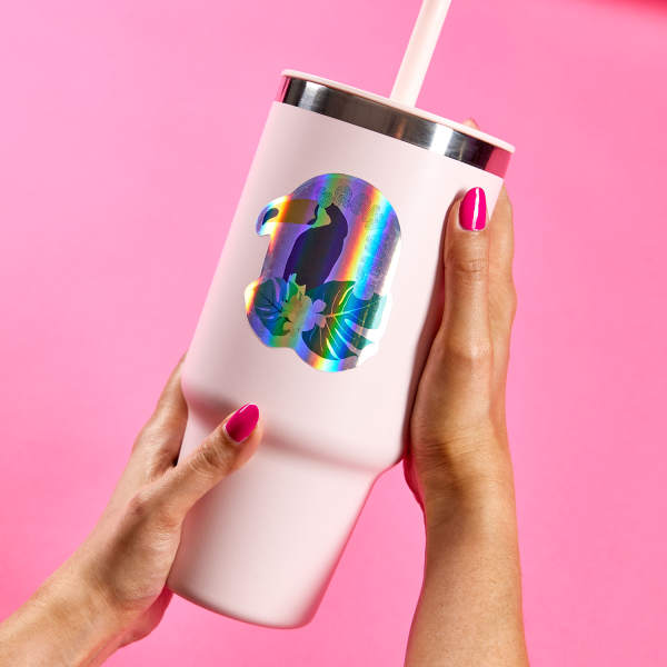 Custom Printed Holographic Film Sticker | Avery WePrint