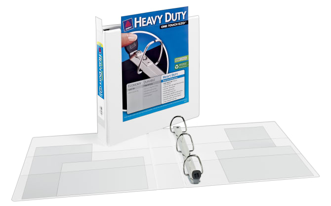 Avery Extra Wide Heavy Duty View Binder 400 Sheet Capacity White