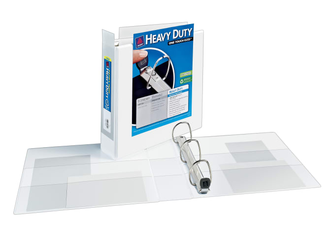 Avery Heavy-Duty View Binder 2" One Touch Rings 540-Sheet Capacity 24341278 