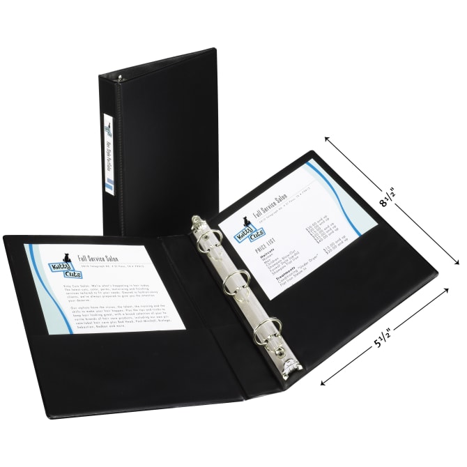 Mini Durable 3 Ring Binders 1 Round Rings 5 1 2 x 8 1 2 175