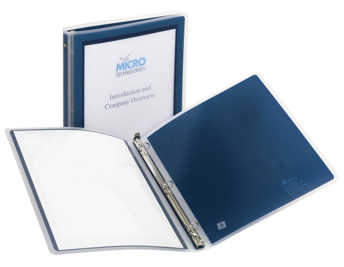 Avery Flexi View 1 2 Binder 100 Sheet Capacity Navy Blue 15766 Avery Com