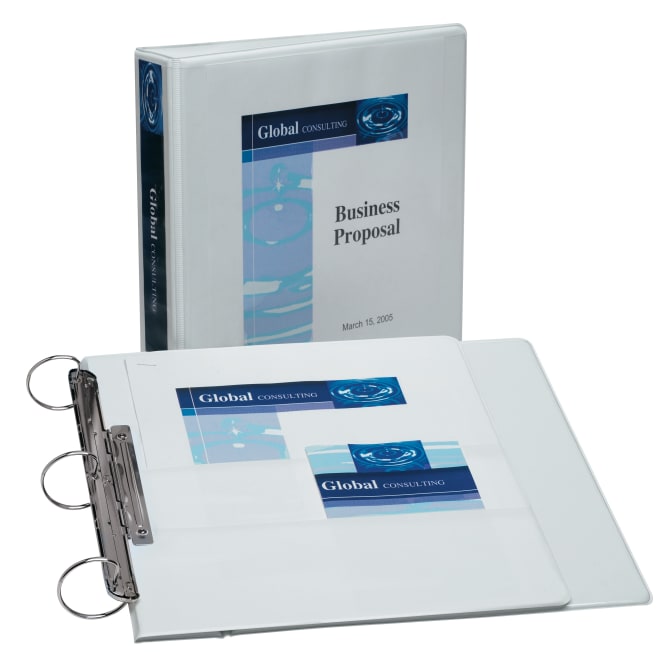 Details about   Avery Heavy Duty 4" Binder One Touch Open/Close EZD Ring Clear Covers/Spine