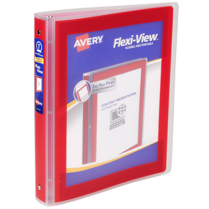 Avery® Flexi-View 3 Ring Binder
