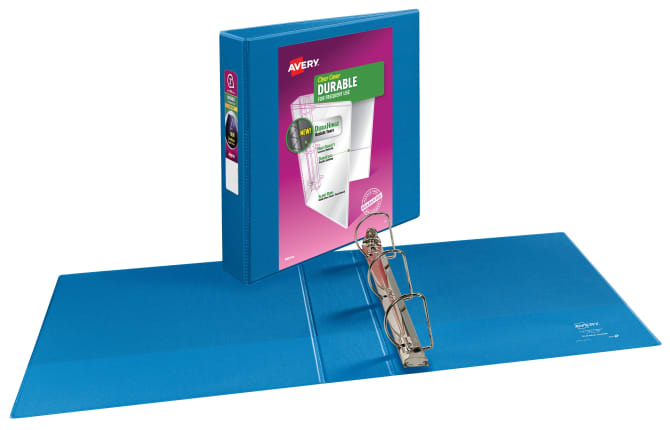 Avery Durable View Binder 500 Sheet Capacity Dark Blue 17837