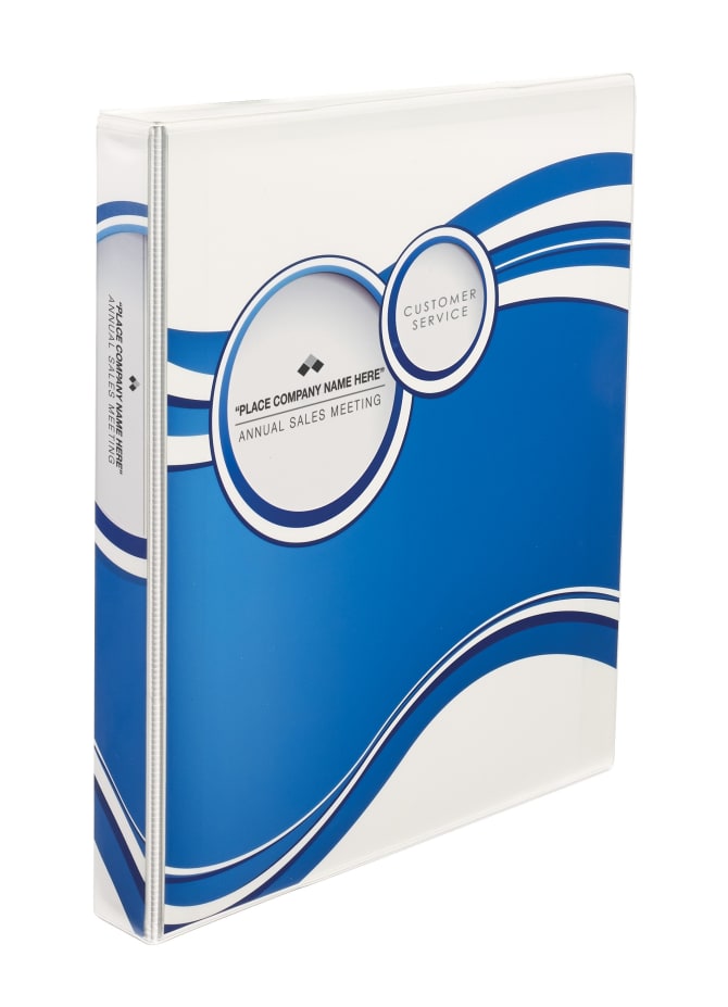 Avery Designer View Binder 220-Sheet Capacity, Blue Circles ...