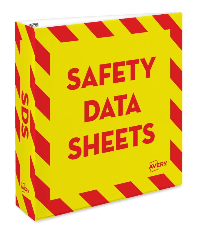 Avery Heavy Duty Industrial Sds Binder 2 Rings 540 Sheet Capacity 18951 Avery Industrial