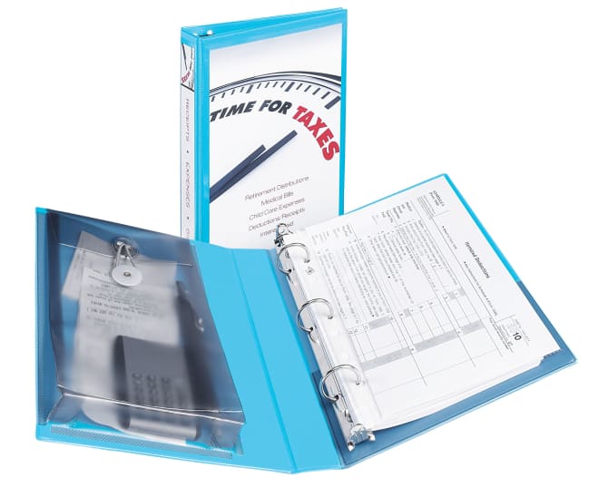 Avery® Clear Business Card Organizer Pages for 3 Ring Binders, 10