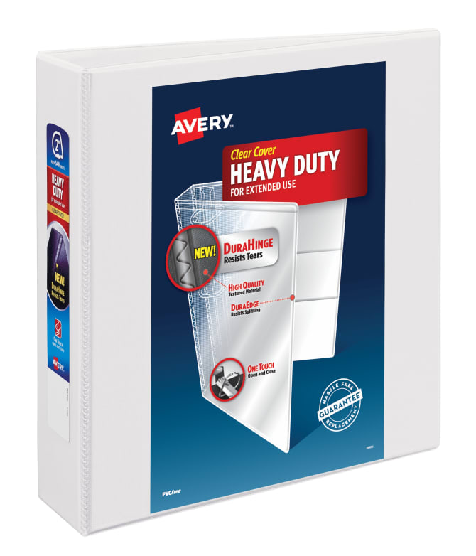 Avery Heavy-Duty View Binder 540-Sheet Capacity White (79192)