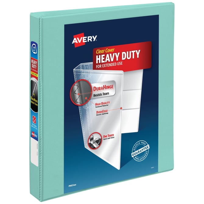 Avery® Heavy-Duty View 3 Ring Binders, Mint, 1
