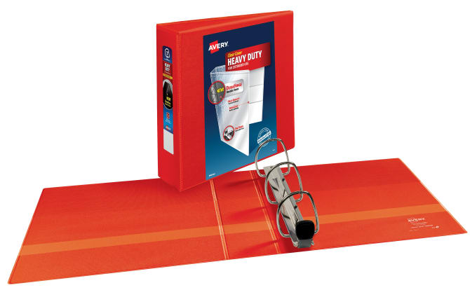 Heavy Duty Binder - Red - Binders, Inc