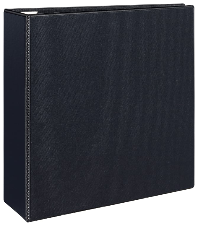 Avery® Heavy-Duty View 3 Ring Binder, 4 One Touch EZD® Rings, 4.5 Spine, 1  Black Binder (79604)