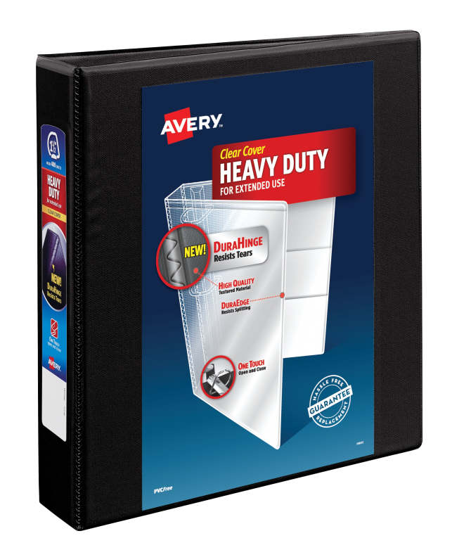 Avery Heavy Duty View Binder 400 Sheet Capacity Black 79695 Avery Com
