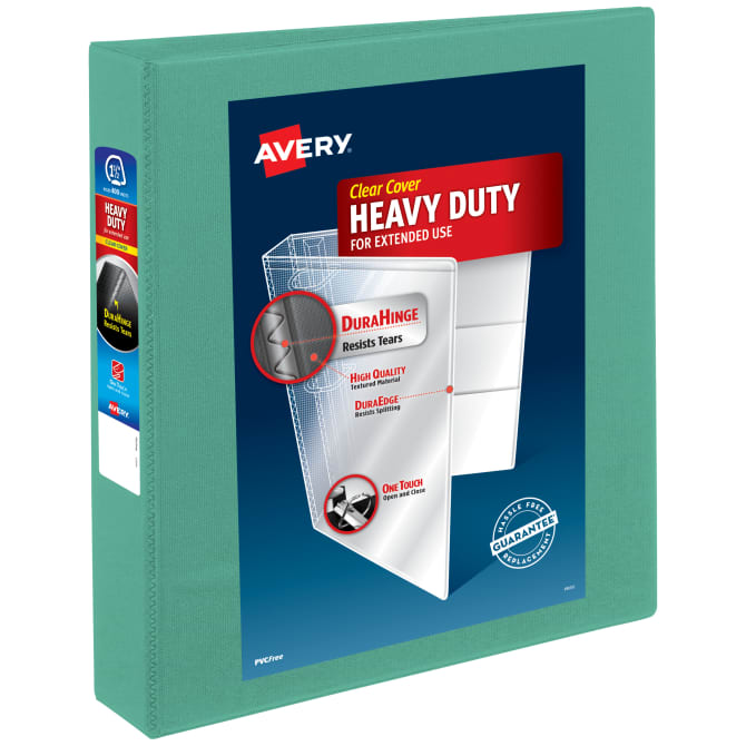 Avery Heavy Duty View 3 Ring Binders Mint 1.5