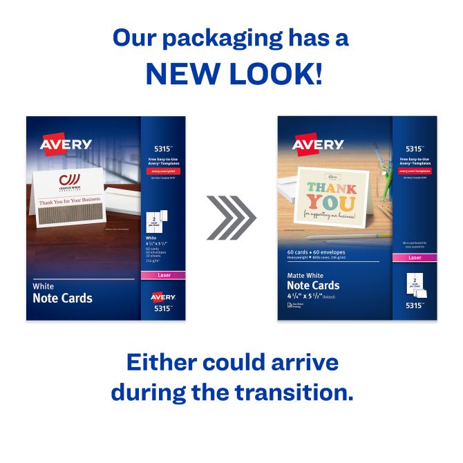 Avery(R) Note Cards with Envelopes, 4-1/4