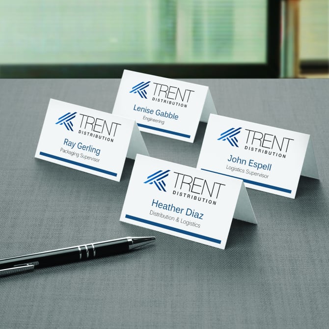 Avery Printable Small Tent Cards, 2 inch x 3.5 inch, Two-Sided Printing, Matte White, 2 Pack, 320 Cards Total (5812)