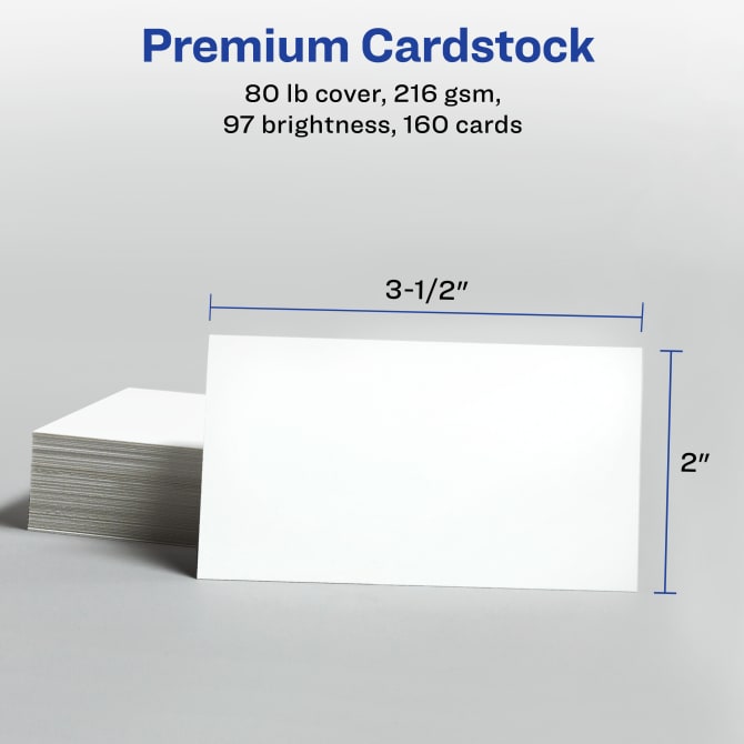 White Cardstock Paper White Cardstock Durable Practical For Business Cards