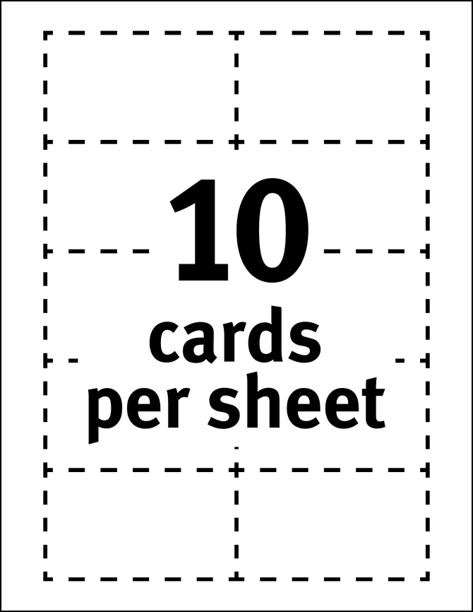 100 Sheets-blank Business Card Paper - 1000 Business Card Stock