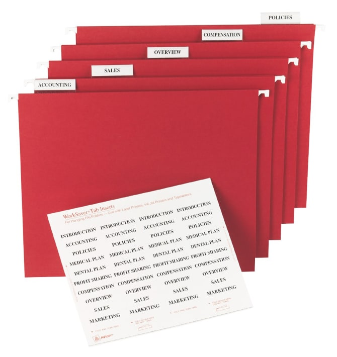 Avery Printable Tab Inserts for Hanging File Folders 2