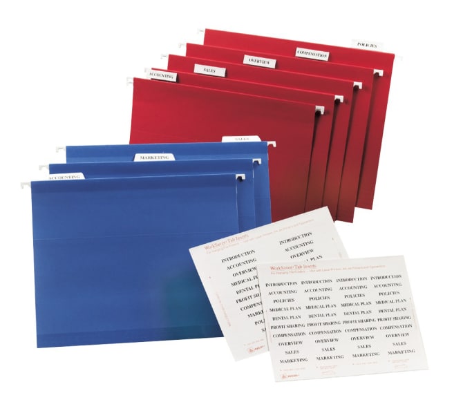 Avery® Printable Tab Inserts for Hanging File Folders, 1/5 cut, 2