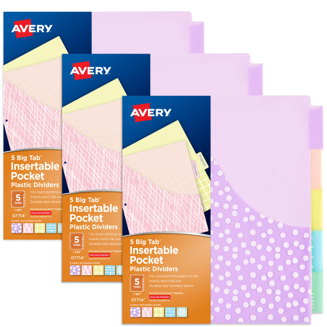 Avery Products, Labels, Binders, Dividers & More