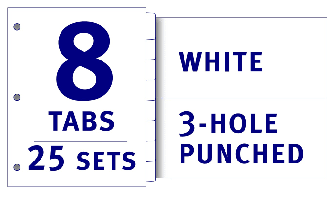 Avery Print-On Dividers 25 Sets (11554) | Avery.com