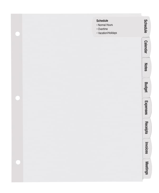 Avery Big Tab™ Large Label Dividers 8 Tabs, 4 Sets (14439 ...