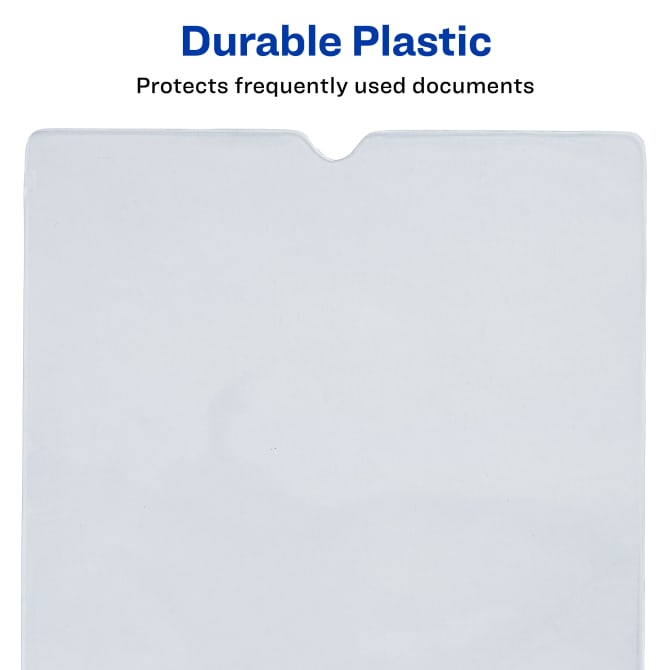 Avery Top-Load Clear Vinyl Envelopes w/Thumb Notch, 4 x 6, Clear, 10/Pack (AVE74806)
