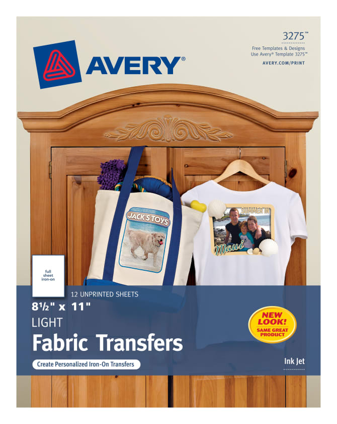 Avery Printable T Shirt Transfers