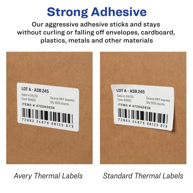 Avery Direct Thermal Address Labels, 1-1/8