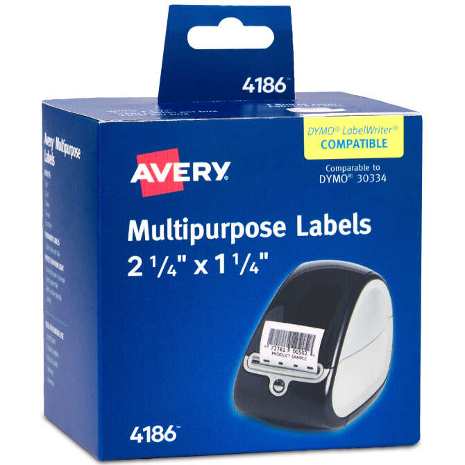 Zebra Compatible 1 3/16 x 1, 2 Up Labels - Free Shipping