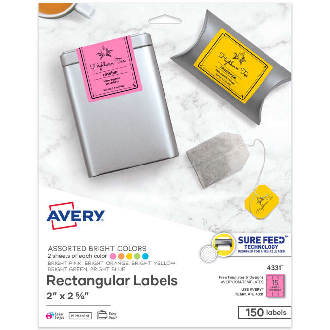 Avery 3x5 label template