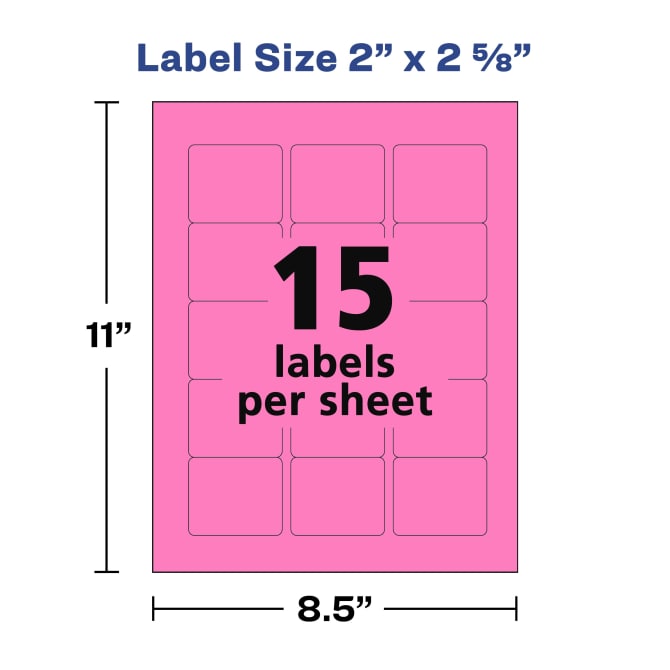 Avery® Easy Peel® Rectangle Labels with Sure Feed™, Assorted ...