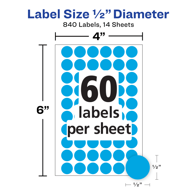 Drafting Dots Adhesive Round Circle Paper Dot Sticker Label