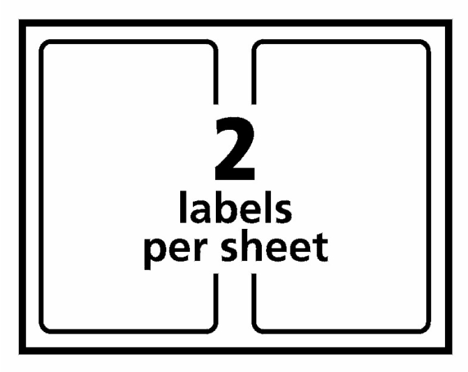 Avery® Internet Shipping Labels, TrueBlock® Technology, Permanent Labels,  5-1/2