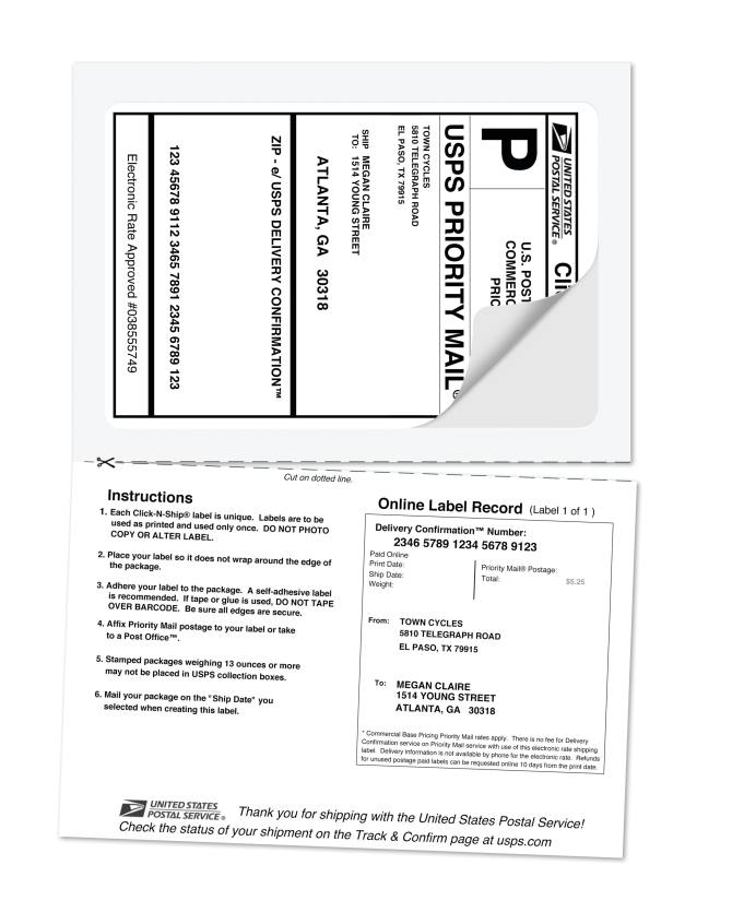 Usps ship 2024 and click